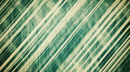 Abstract teal and beige diagonal stripes background texture.