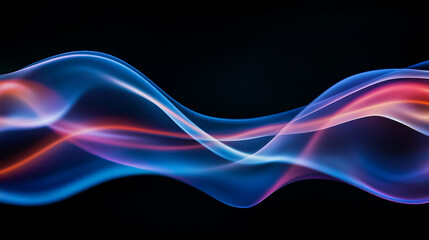Close-up of colorful smoke swirls in blue and red against a black background  , fire burning in water , fire and water.