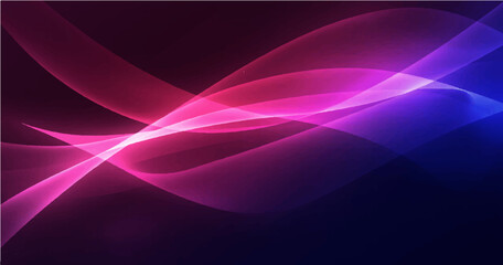 Colorful smooth light lines background. Vector illustration.