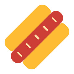 Hot Dog Icon Style