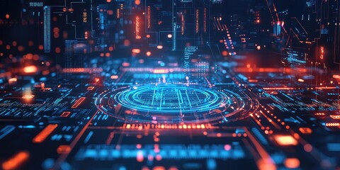 Calculus symbols and equations digitally displayed on a futuristic background.