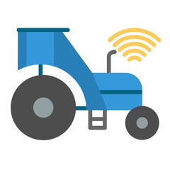 Smart Tractor Icon Style