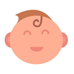 Smiling Baby Icon Style