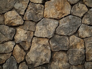 Fototapeta premium Stone Wall with Fire Hydrant