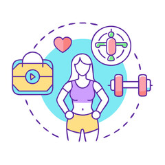 fitness icon, fitness vector illustration-simple illustration of fitness, perfect for fitness logos and icons