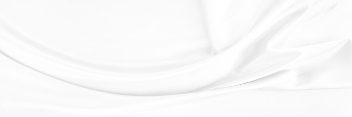 Fototapeta premium White gray satin texture that is white silver fabric silk background with beautiful soft blur pattern natural.
