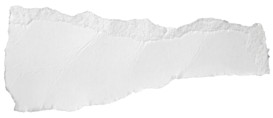 a white piece of paper on an isolated white background