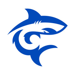 Shark Vector Logo Design Template