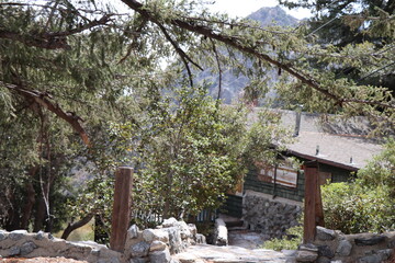 japanese temple in the mountains