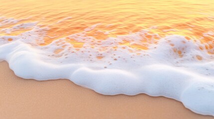 Obraz premium a breathtaking view of a golden sunset over a sparkling ocean