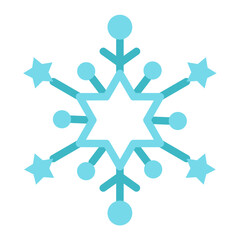 Fototapeta premium Snowflake Icon Style