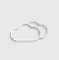 weather icon   cloud vector symbol