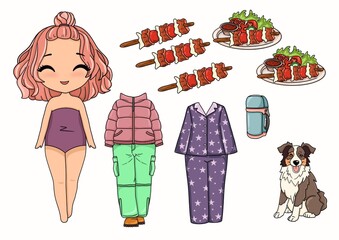 Paper doll dress up 