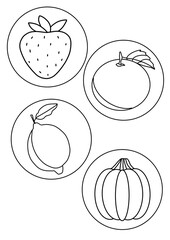set of fruits