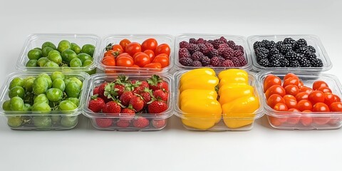 Fresh fruits and vegetables displayed as part of a healthy diet.