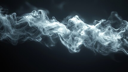 Texture of cold mist and hot vapor fog effect in close-up