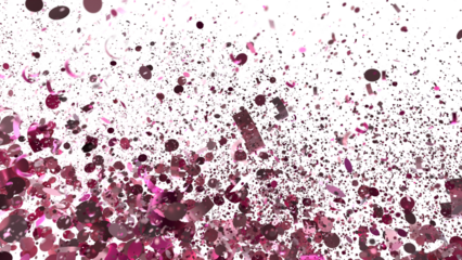 Falling pink confetti, celebration, party, festive background. Perfect for invitations, cards, and more.