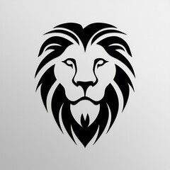 minimalist lion logo illustration