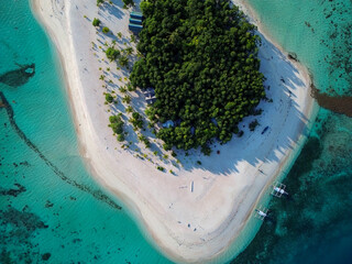 Aerial view of Patawan island in Balabac, Philippines. High quality photo