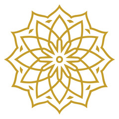 Elegant Mandala Art Featuring Islamic Patterns