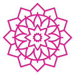 Elegant Mandala Art Featuring Islamic Patterns