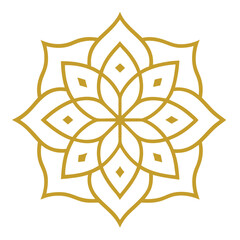 Elegant Mandala Art Featuring Islamic Patterns