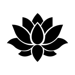 Lotus flower vector icon