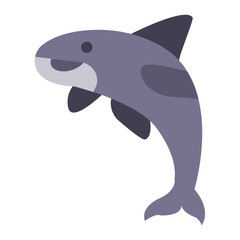 Killer Whale Icon Style