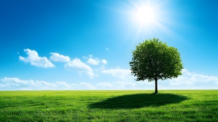 Obraz premium Majestic waterfall cascading into serene pool surrounded by lush greenery in tropical paradise