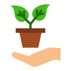 Sustainable Agriculture Icon Style