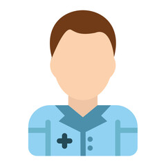 Caregiver Male Icon Style