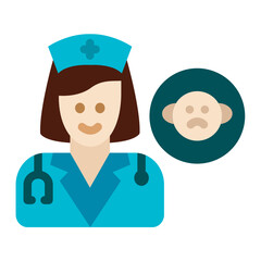 Pediatric Nurse Icon Style