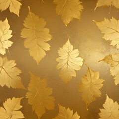 Fototapeta premium Textured gold leaf background with glossy effects 