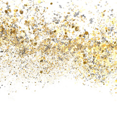 Gold Percentage Confetti Burst