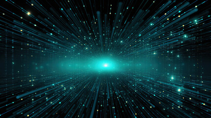 Naklejka premium Abstract Futuristic Technology Network Design