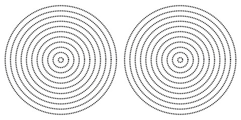 Halftone gradient. Dotted gradient, smooth dots spraying and halftones dot background seamless horizontal geometric pattern vector template set.