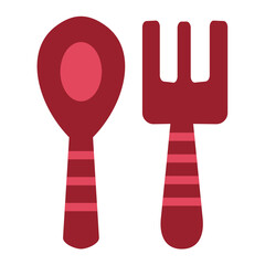Baby cutlery Icon Style