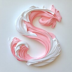Pink and White Sculpture