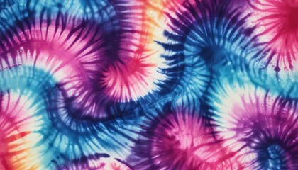 Hand-Dyed Shibori Tie Dye Fabric with Watercolor- Inspired Swirls, Textile Art, Batik, Swirl