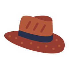 Detective Hat Icon Style