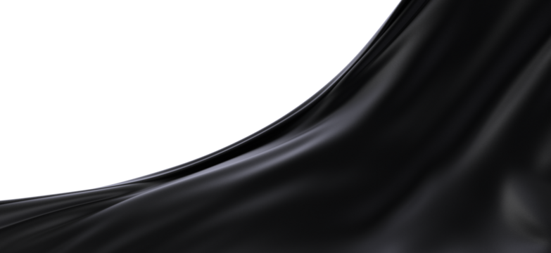 Black Silk Drape Abstract Background