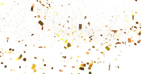 Golden Confetti Explosion