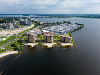 Aerial view of Almere Poort, The Netherlands