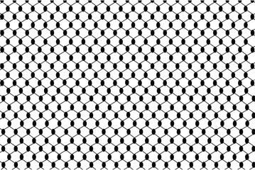 Palestine Scarf pattern Arabic Black kufiya dotted