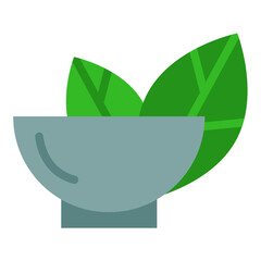 Vegan Cuisine Icon Style