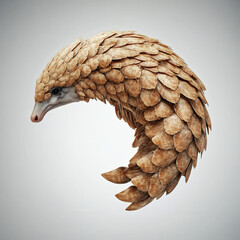Pangolin Curving, Scaly Mammal, Unique Creature.