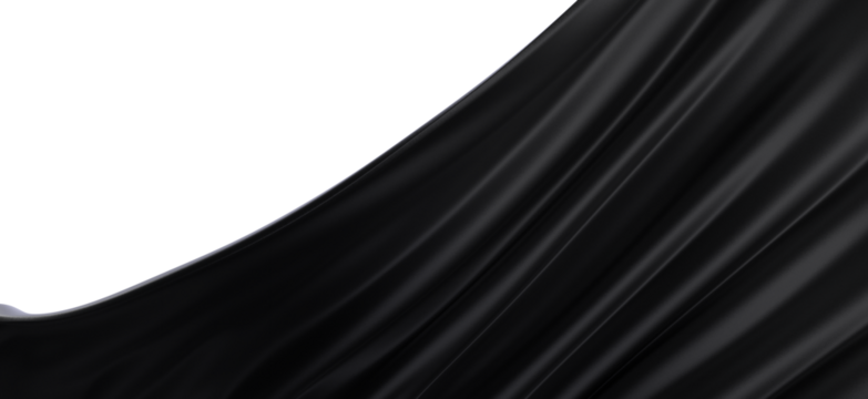Black Silk Drape Fabric Texture
