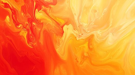 Vibrant abstract swirl of red and yellow tones, evoking warmth and energy.
