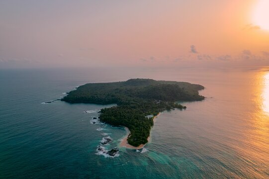 Golden Sunset Over Rolas Island