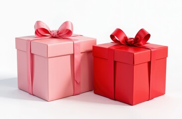 Elegant and Beautiful Red Gift Boxes with Bows Perfect for All Your Celebrations and Events